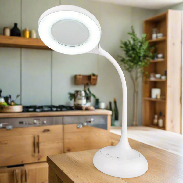 Xtralite LED Desk Lamp With Magnifier